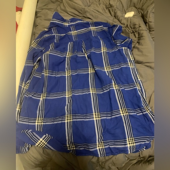 Blue Old Navy Flannel - Picture 2 of 3